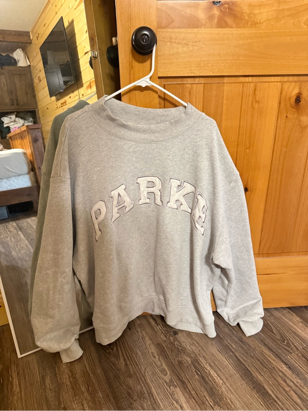 grey parke mock neck